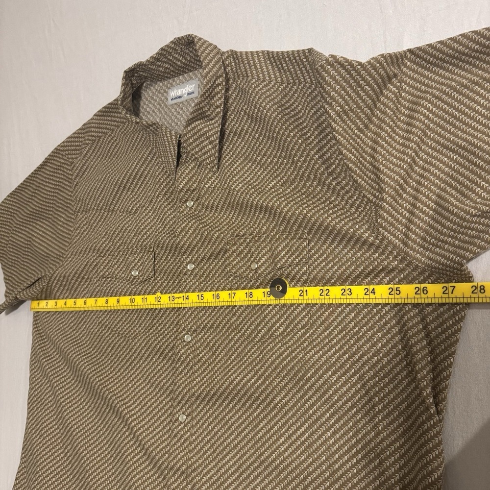 Wrangler Wrancher Men's Pearl Snap Shirt Western Size 2X XXL Rodeo Tagless - Picture 5 of 8